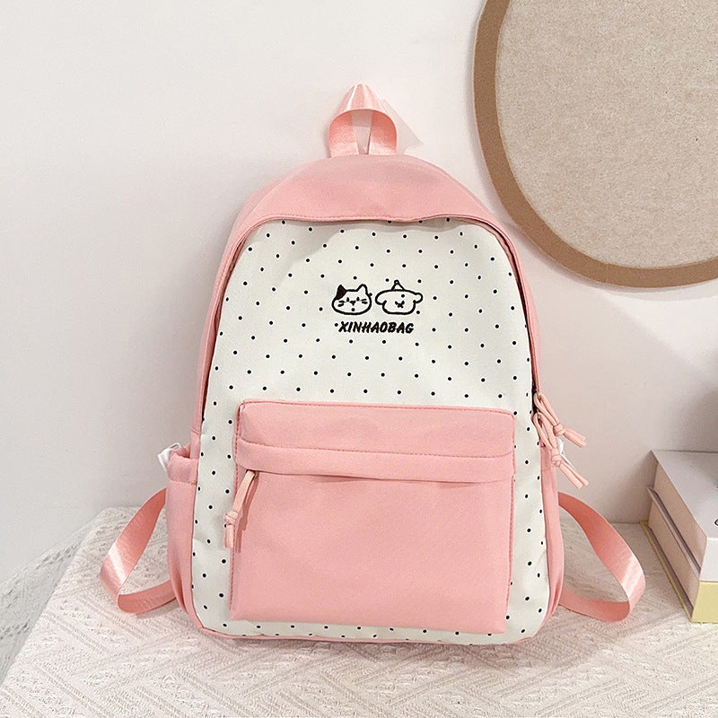 Casual Polka Dot Backpack