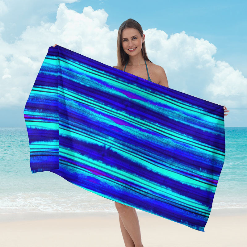 Beach towel with striking surf design Kalsten