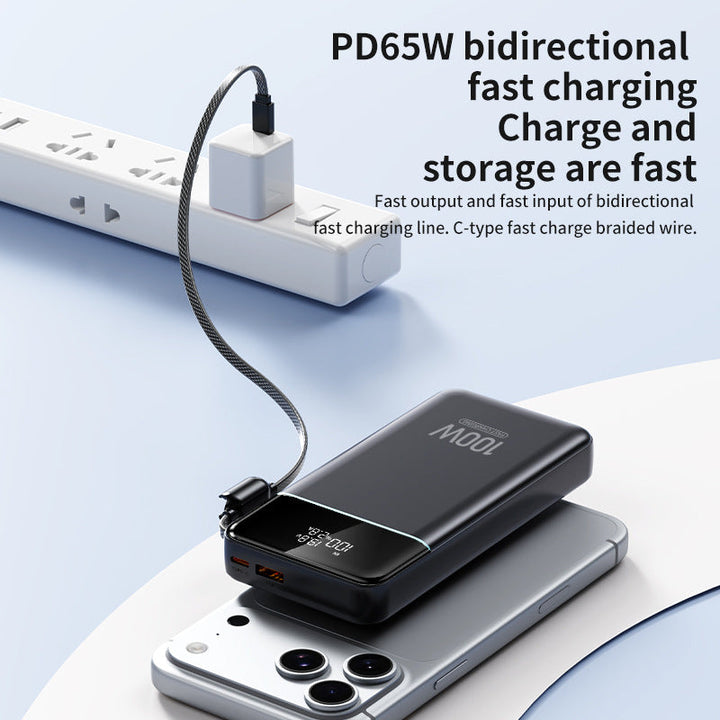 Powerful power bank with Intelligent Usb-C fast charging and digital charge level indicator Kalsten