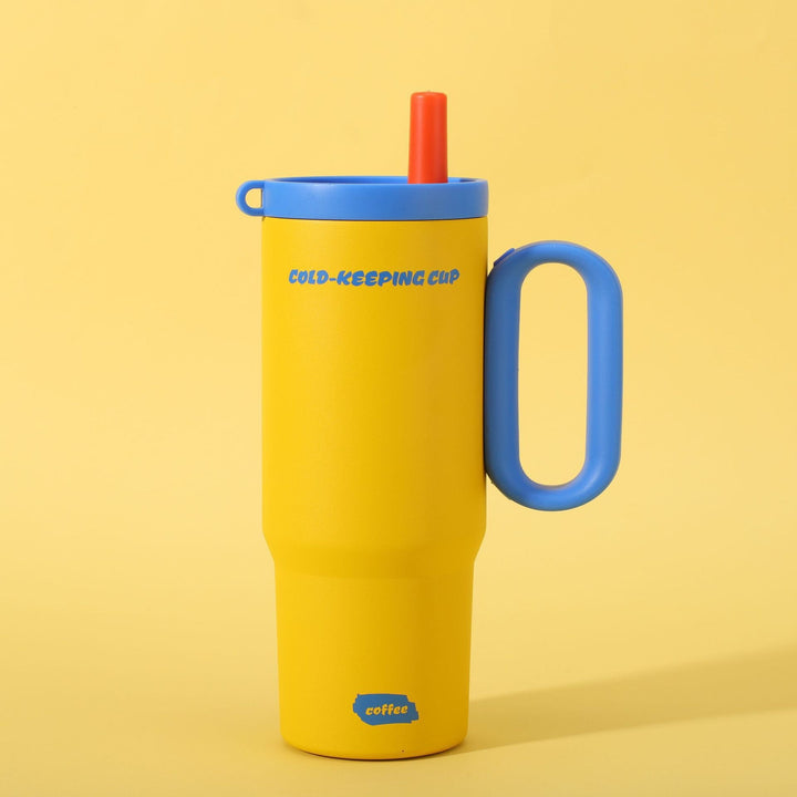 Ladies insulated coffee mug with carrying handle Kalsten