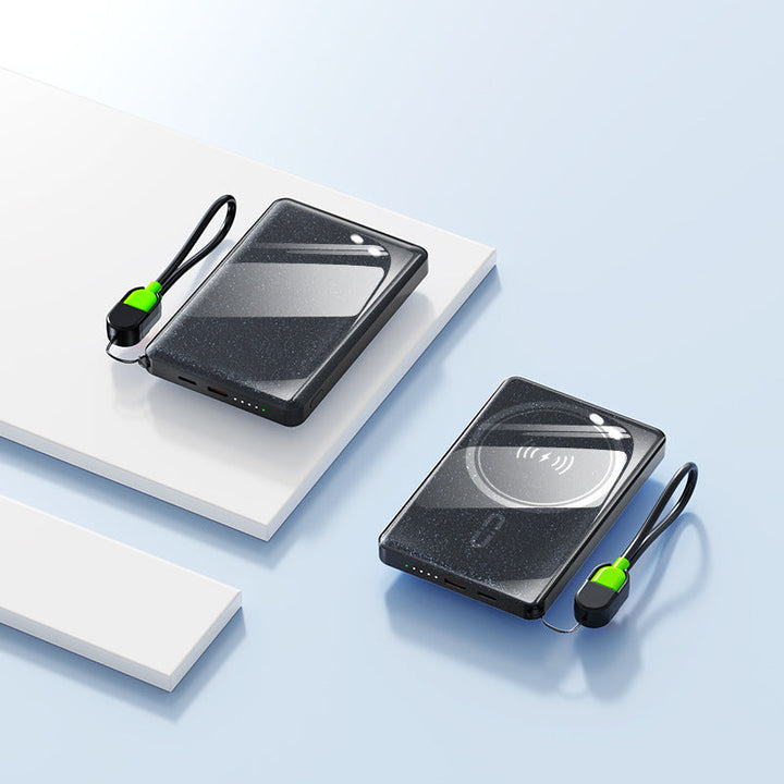 Portable power bank with wireless charging option and high-speed technology Kalsten