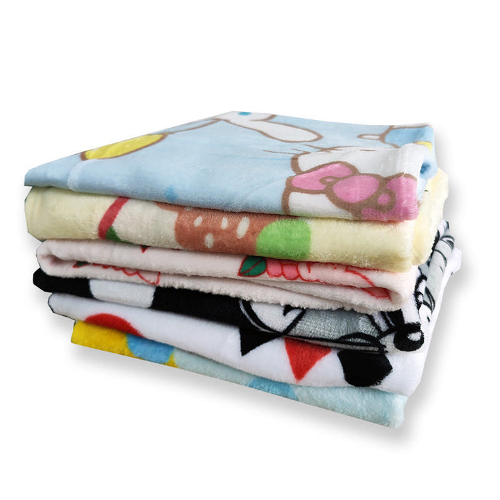 Women Cozy Microfiber Blanket with Cute Characters Kalsten