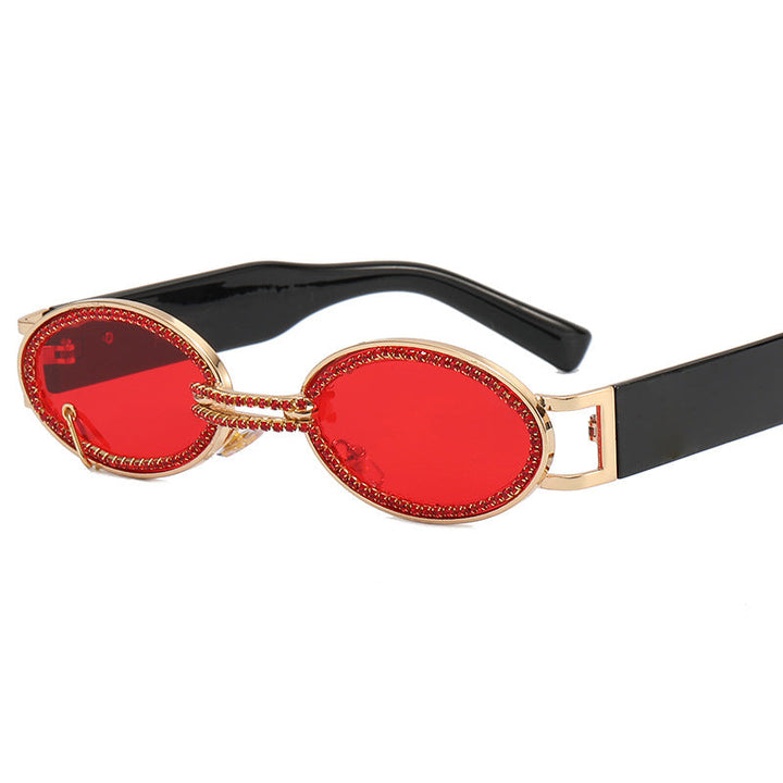 Women extravagant fashionable sunglasses with rhinestone-adorned frame Kalsten