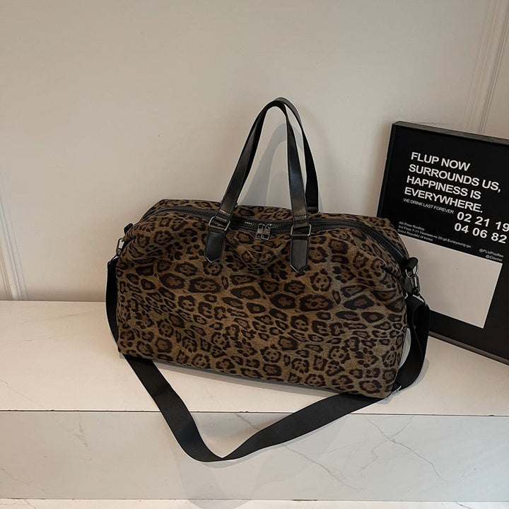 Chic Animal Print Travel Duffel