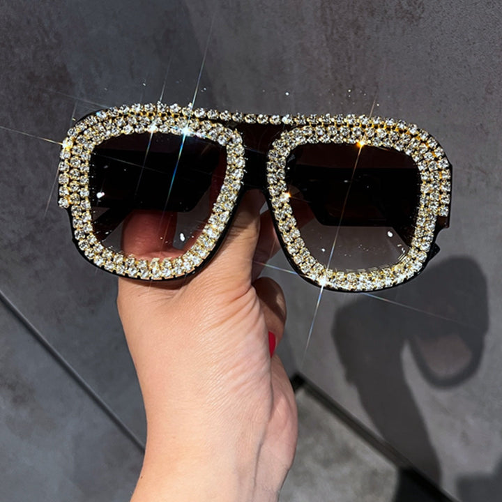 Ladies Glamorous Sunglasses with Extravagant Crystal Frame Kalsten