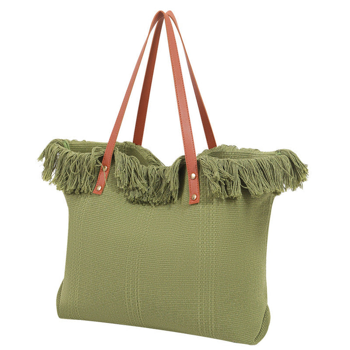 Beach bag with eye-catching fringe edge Kalsten