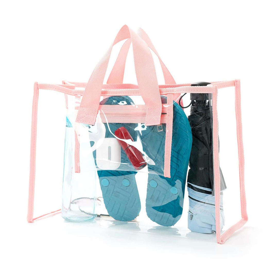 Transparent Beach Bag with Multiple Inner Compartments Kalsten
