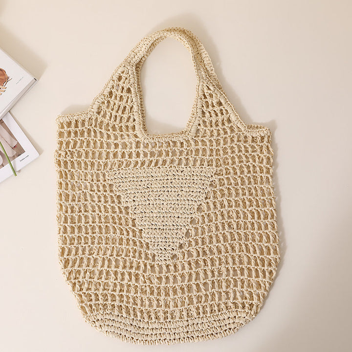 Coarse crochet bag with large handles Kalsten