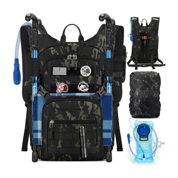 Multifunctional Outdoor Backpack with Integrated Hydration Bladder and Ergonomic Design Kalsten