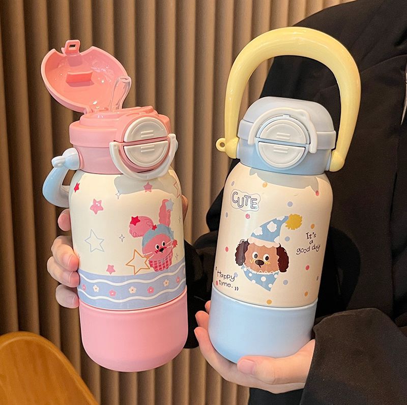 Women's water bottle with interactive animal design Kalsten