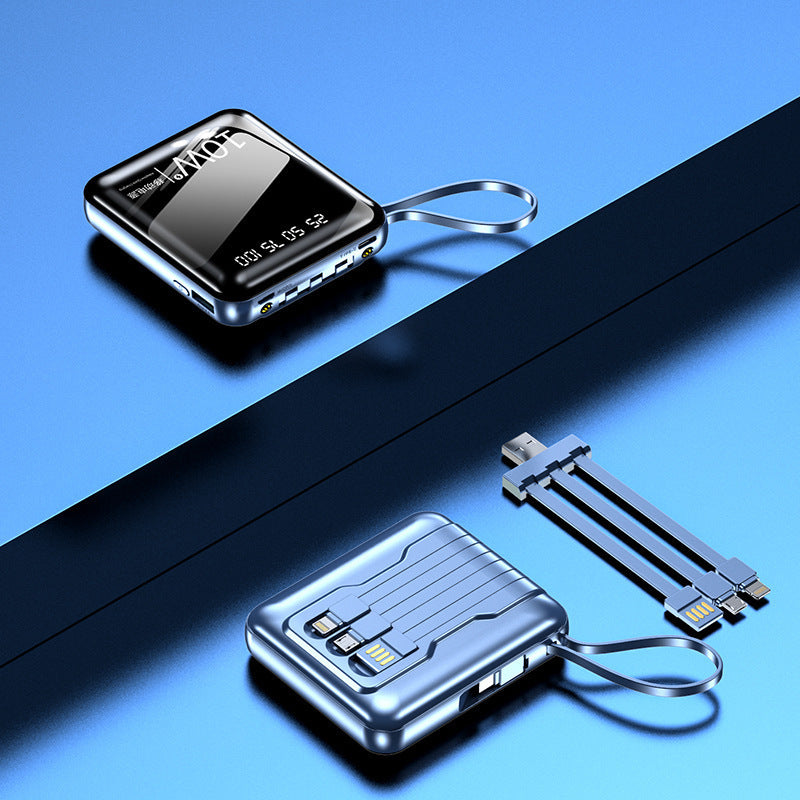 Portable power bank with digital power display and multifunctional cable Kalsten