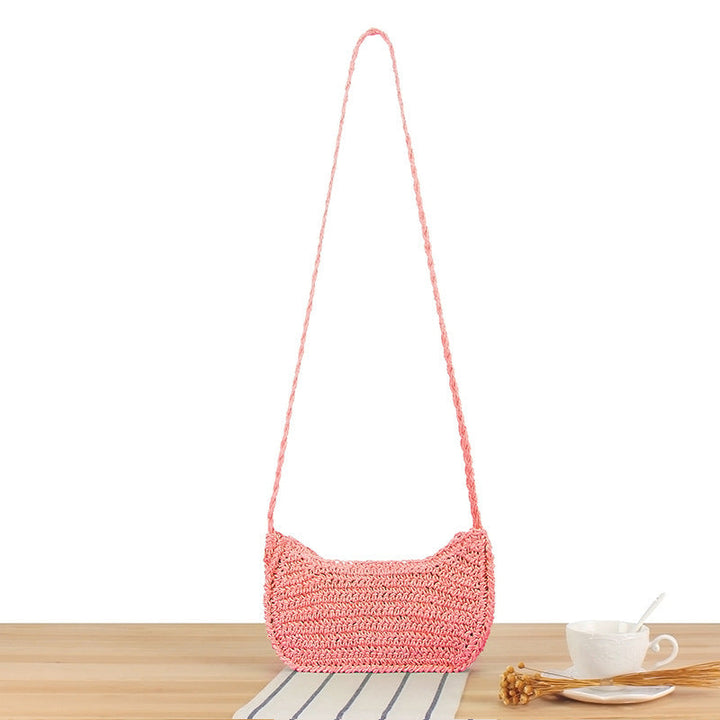 Elegant Shoulder Bag In Minimalist Crochet Design Kalsten