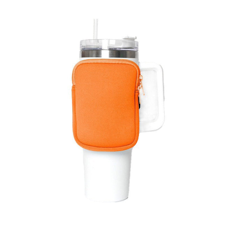 Unisex cup holder with practical pocket Kalsten