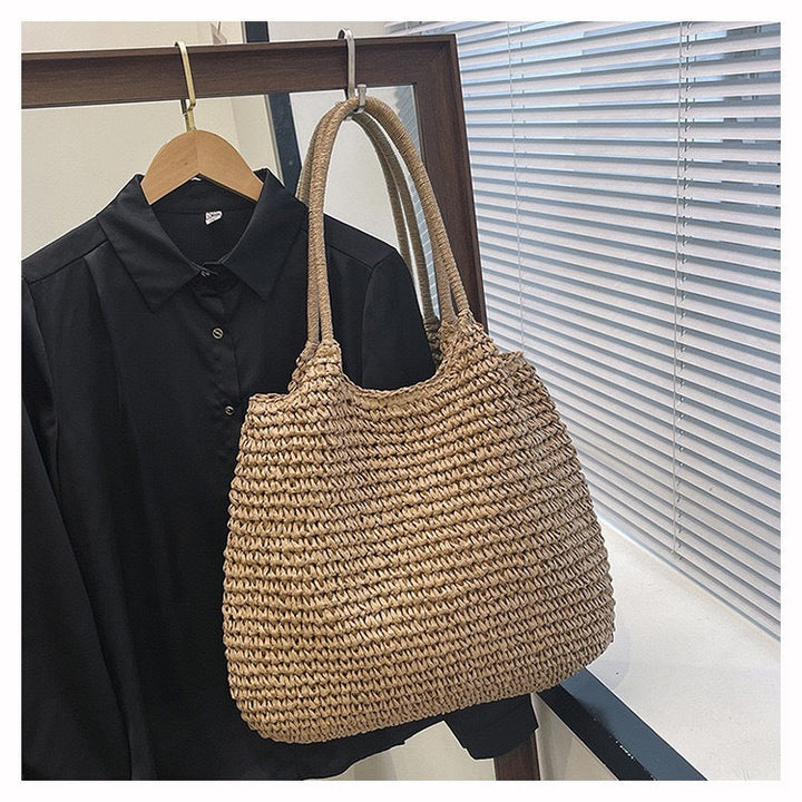 Handmade Raffia Tote Bag Kalsten