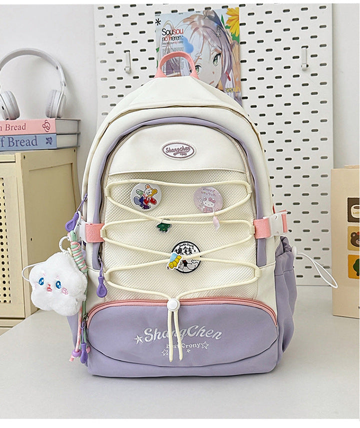 Customizable Character-Embellished School Backpack