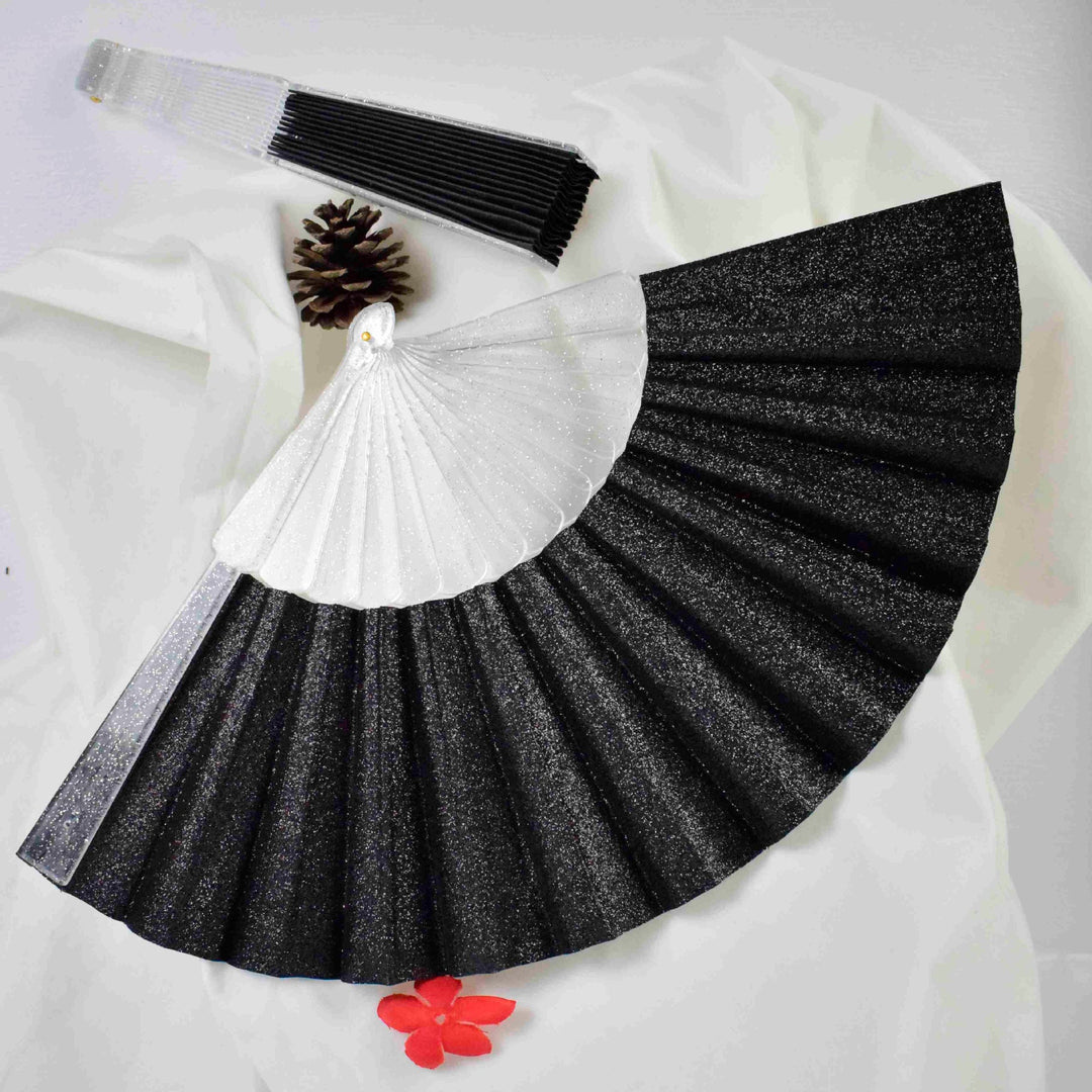 Ladies Glittering Hand Fan made of high-quality material Kalsten