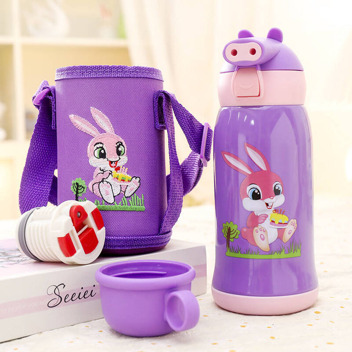 Women's Insulated Bottle with Fun Bunny Design Kalsten