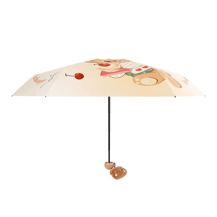 Women's Folding Umbrella with Playful Animal Design Kalsten