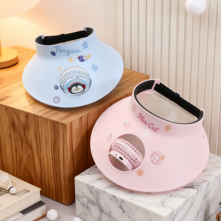 Ladies Cooling Sunshade with Integrated Fan Kalsten