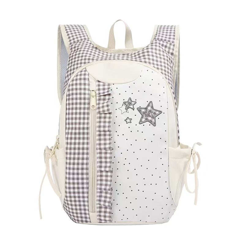Multi-Pocket Ruffle Design Backpack Kalsten