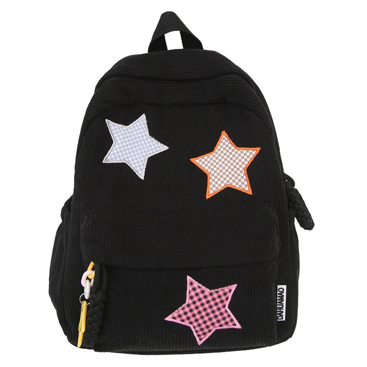 Casual Star-Embellished School Backpack Kalsten