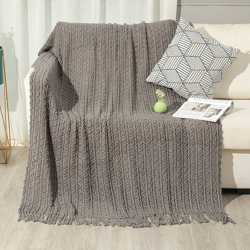 Women high-quality knitted blanket Kalsten