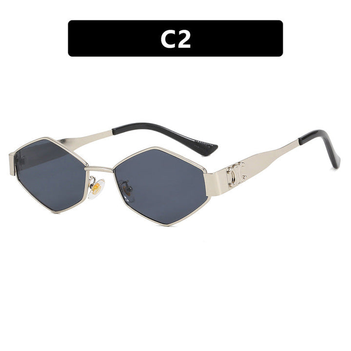 Women's fashionable sunglasses with unique hexagonal frame Kalsten