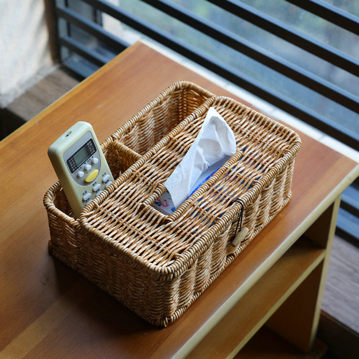 Handwoven Multi-Compartment Storage Caddy Kalsten