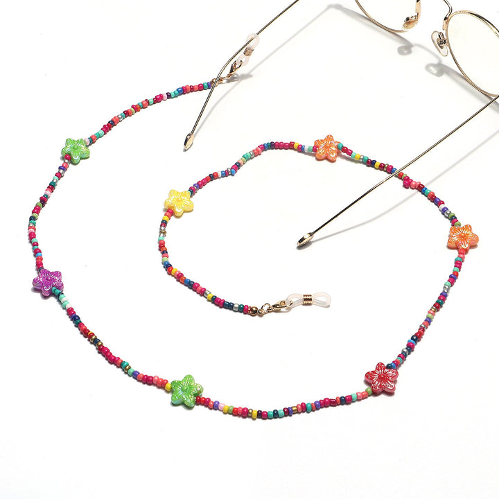 Colorful Floral Beaded Eyewear Holder Kalsten