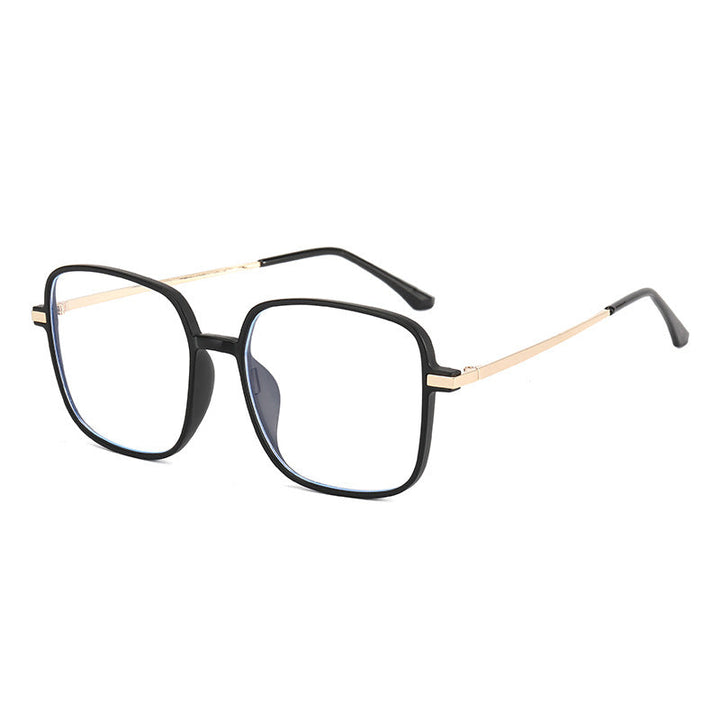 Women's square designer glasses with delicate metal frame Kalsten