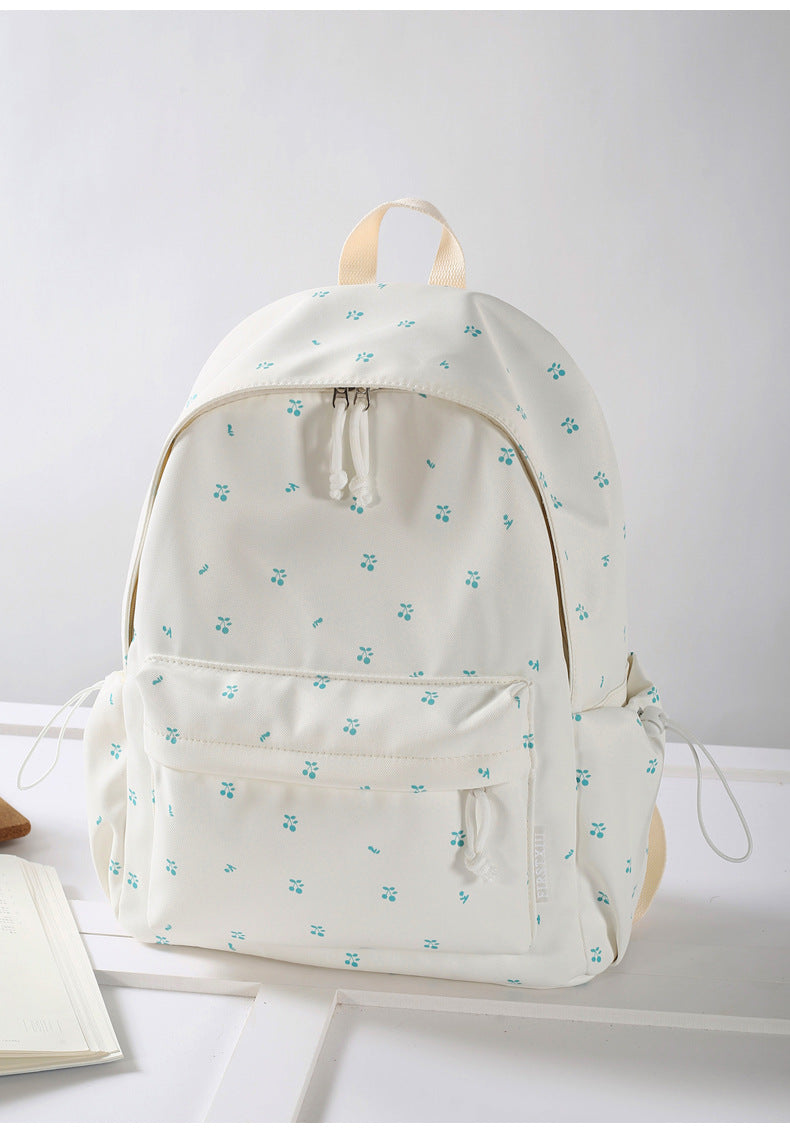 Floral Patterned Lightweight School Backpack