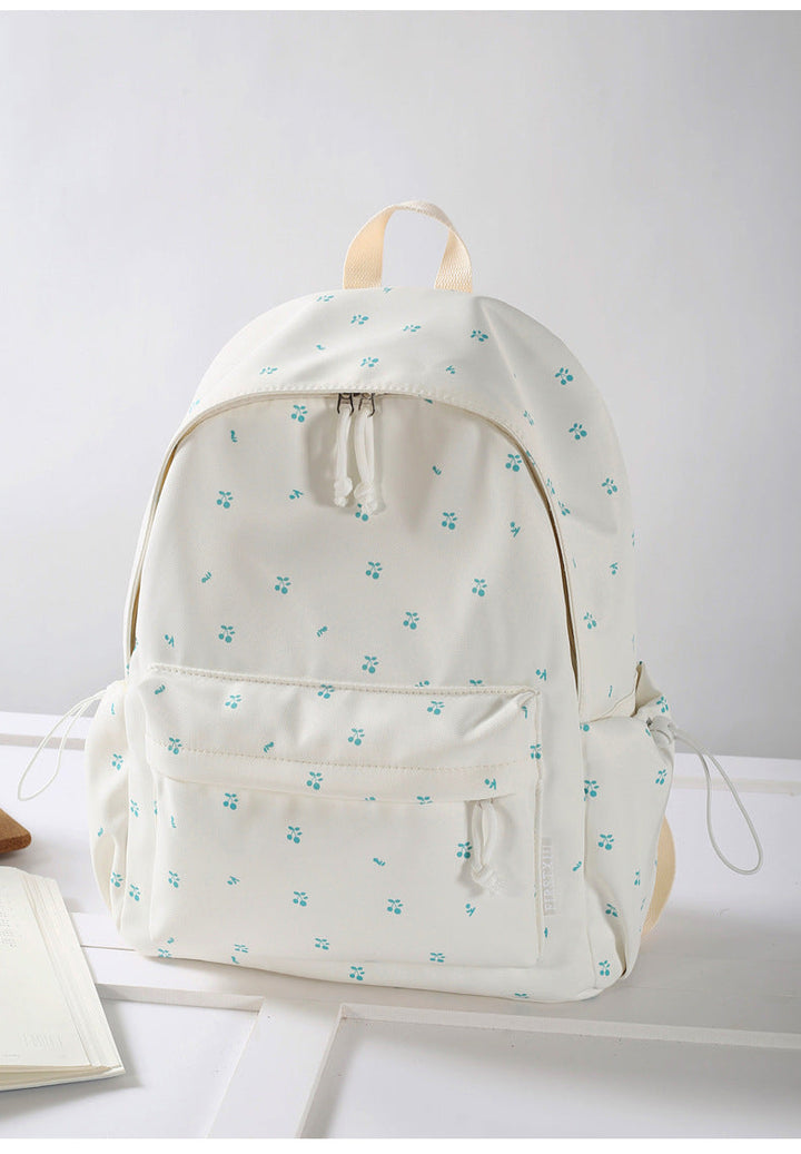 Floral Patterned Lightweight School Backpack
