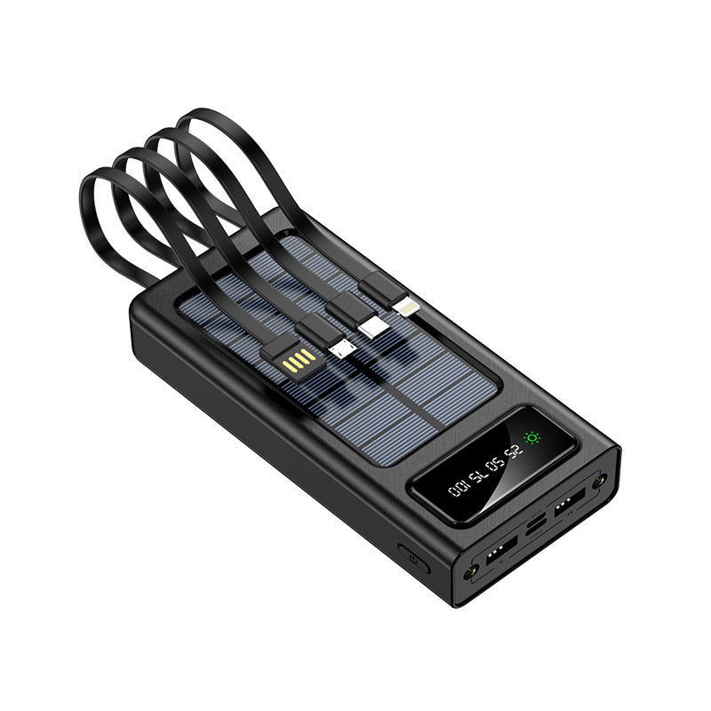 Solar-powered power bank with multifunctional connection and digital display Kalsten