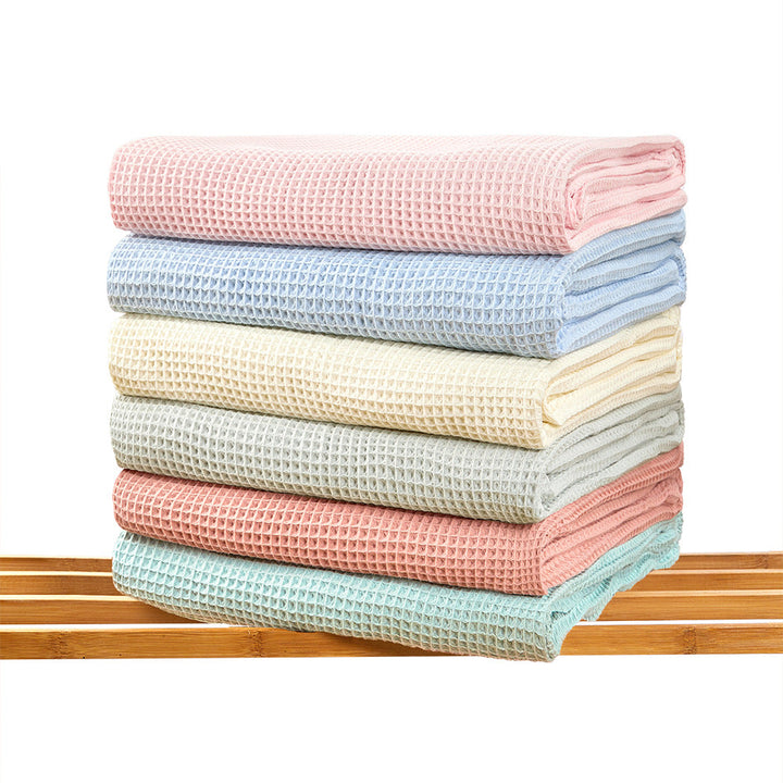 Textured Waffle Weave Throw Blanket kalsten