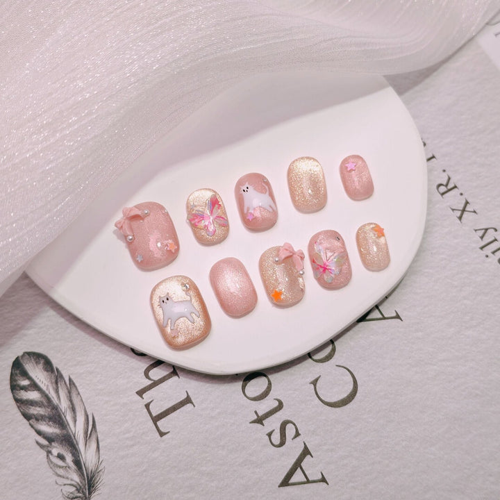 Elegant French Tip Press-On Nails Kalsten