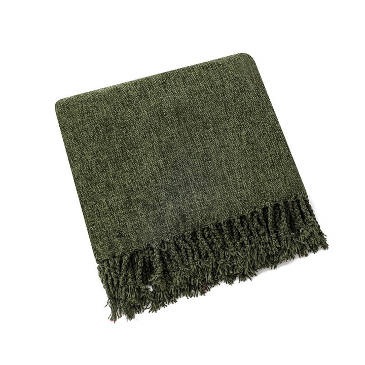 Ladies elegant and stylish couch blanket with fringes Kalsten