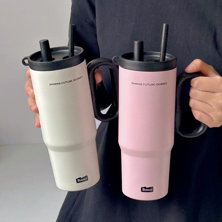 Women's thermos cup with practical double drinking system Kalsten