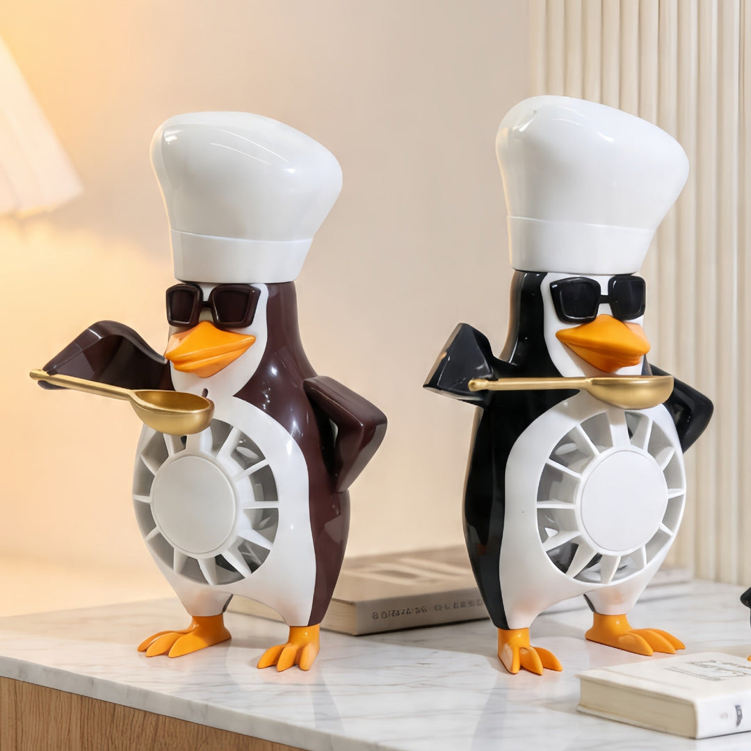 Women's table fan in funny penguin design Kalsten