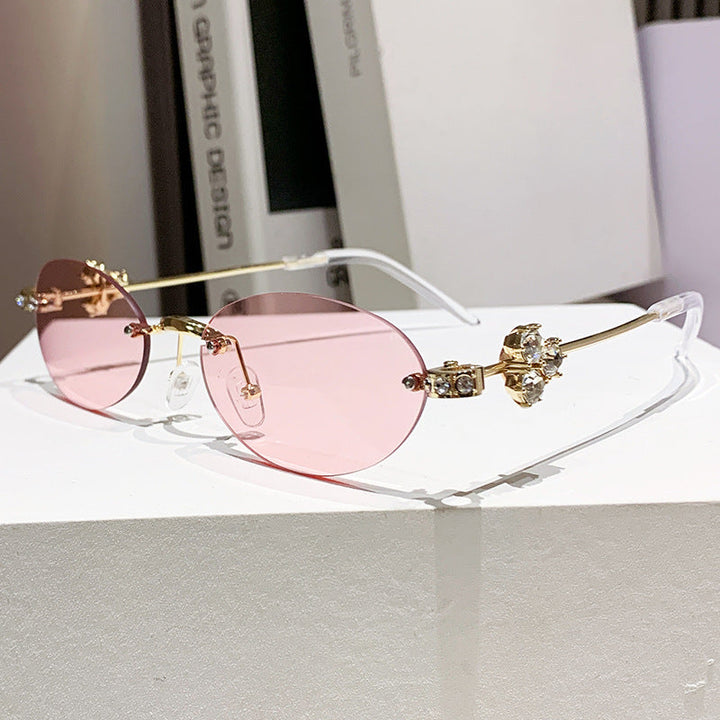 Ladies elegant sunglasses with geometric frame Kalsten