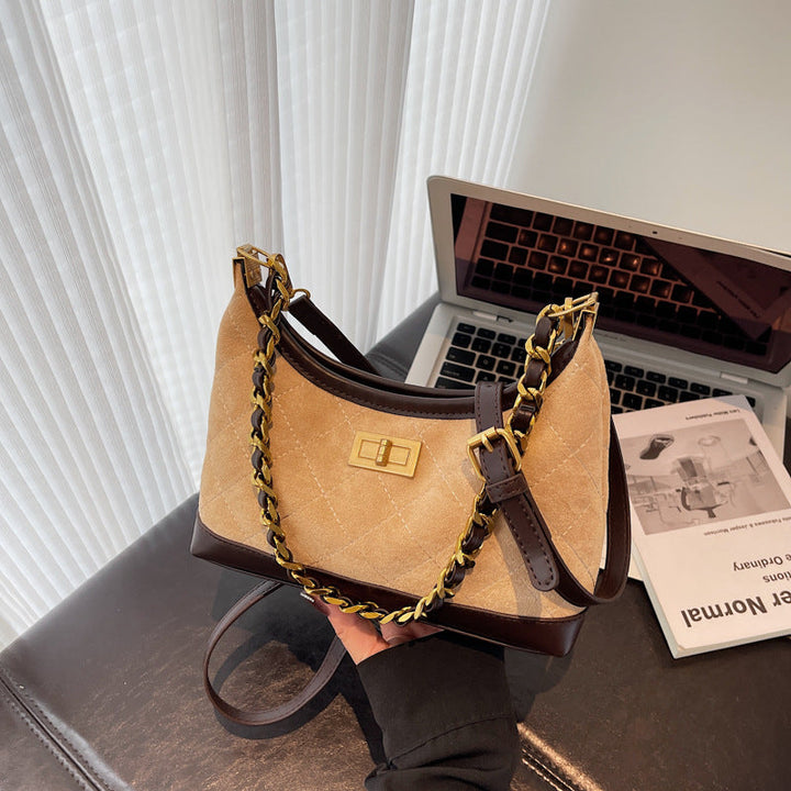 Elegant Quilted Chain Crossbody Bag Kalsten
