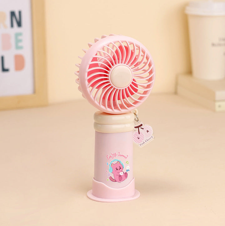 Adorable Cartoon-Themed Rechargeable Fan Kalsten