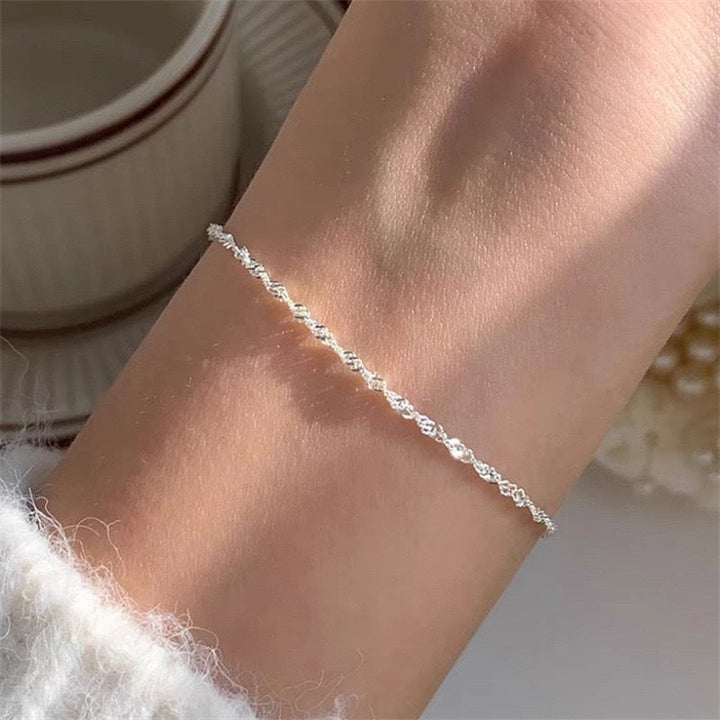 Elegant Twisted Gold Chain Bracelet Kalsten
