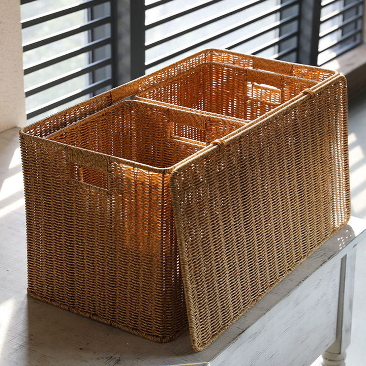 Crafted Wicker Storage Chest Kalsten