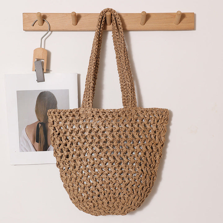 Braided Bast Crossbody Bag with Generous Interior Capacity Kalsten