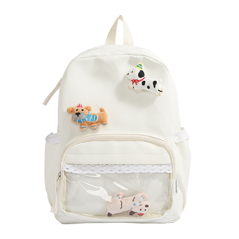 Cute Animal-Themed Embroidered Backpack Kalsten