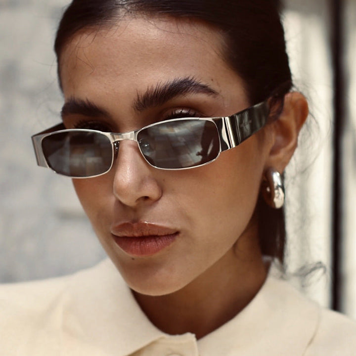 Women's fashionable rectangular sunglasses with elegant lenses Kalsten