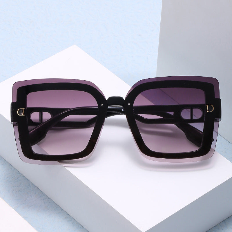 Ladies fashionable oversized sunglasses in geometric design Kalsten
