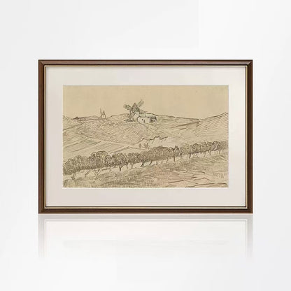 Framed Historical Landscape Artwork