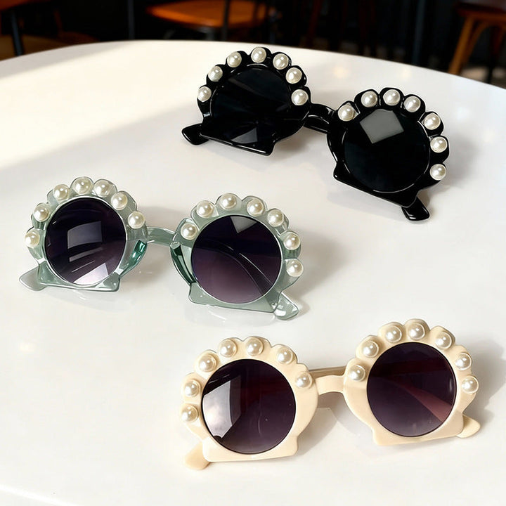 Pearl-Accented Vintage Inspired Sunglasses Kalsten
