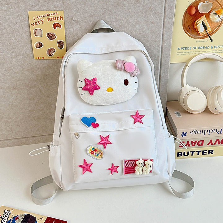Cute Graphic Cat School Backpack